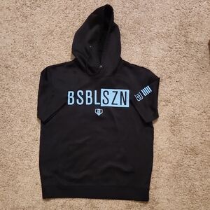 Black Hoodie Short Sleeve Hoodie Mens Small